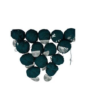 Millennium Tahki Imports 294 Teal Yarn 14 Pc Lot Viscose Blend 117 Yds Each +/-‎